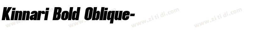 Kinnari Bold Oblique字体转换